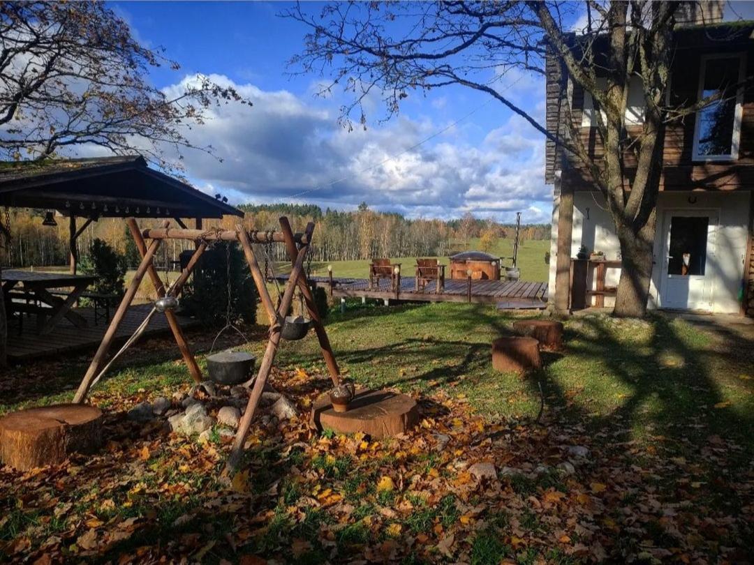 Вилла Unique Countryhouse & Sauna In Gauja Valley - Kakukalns Страупе Экстерьер фото