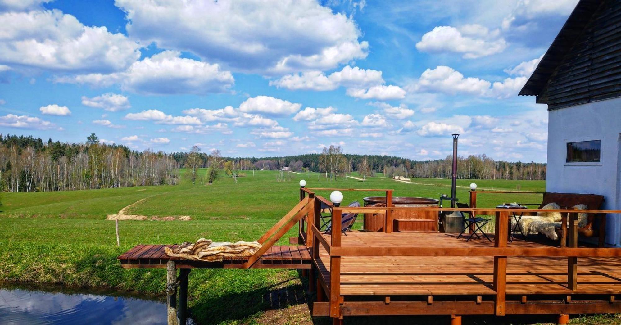 Вилла Unique Countryhouse & Sauna In Gauja Valley - Kakukalns Страупе Экстерьер фото