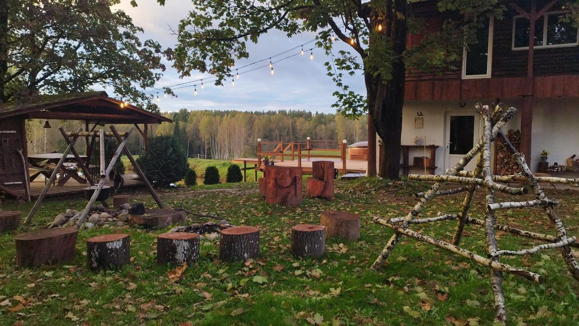 Вилла Unique Countryhouse & Sauna In Gauja Valley - Kakukalns Страупе Экстерьер фото