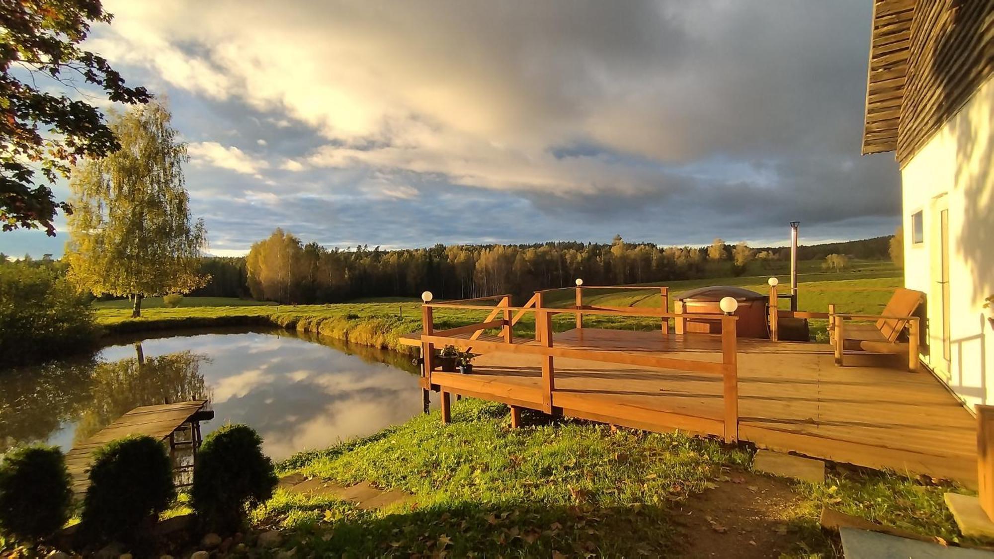 Вилла Unique Countryhouse & Sauna In Gauja Valley - Kakukalns Страупе Экстерьер фото