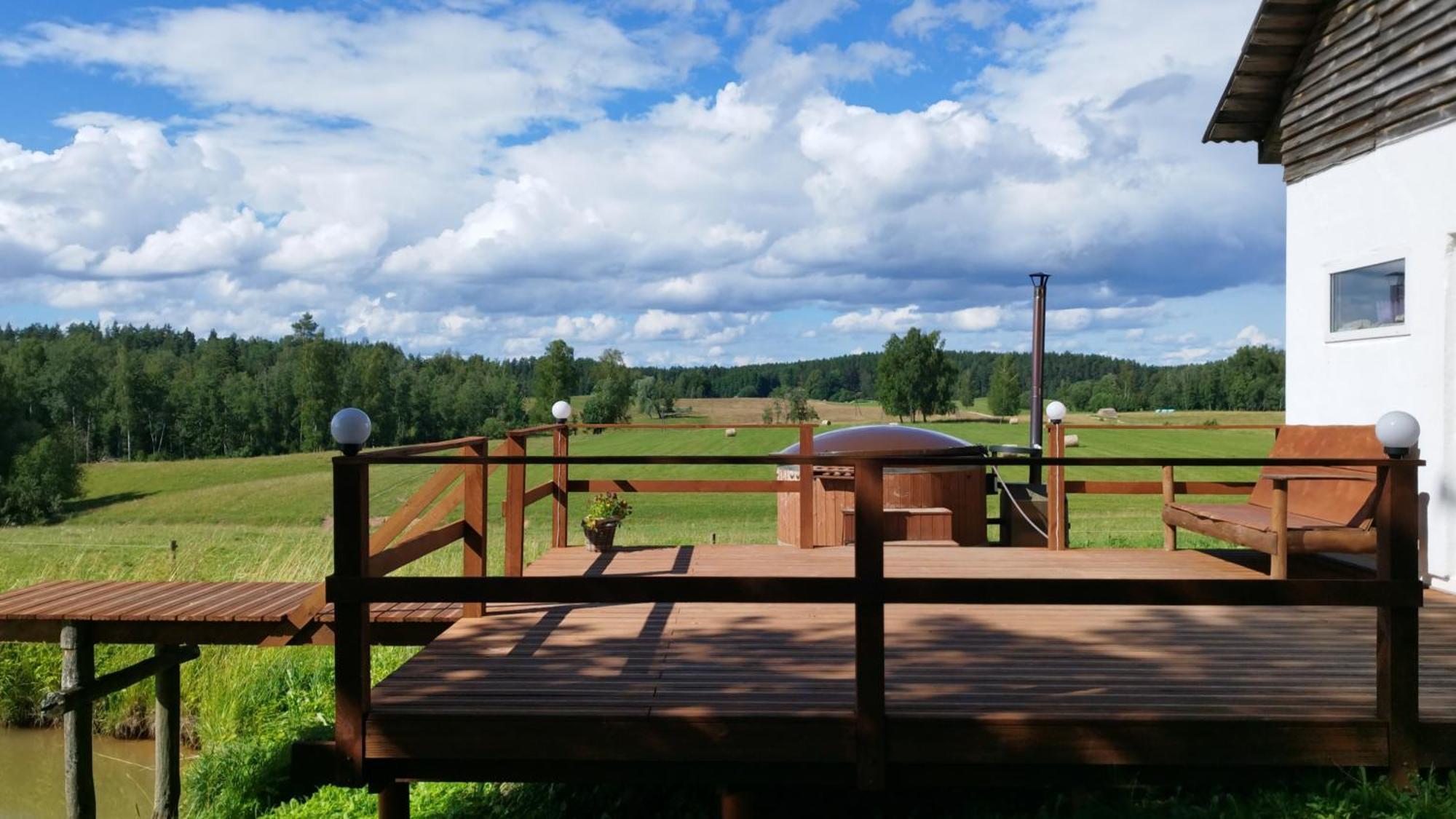 Вилла Unique Countryhouse & Sauna In Gauja Valley - Kakukalns Страупе Экстерьер фото